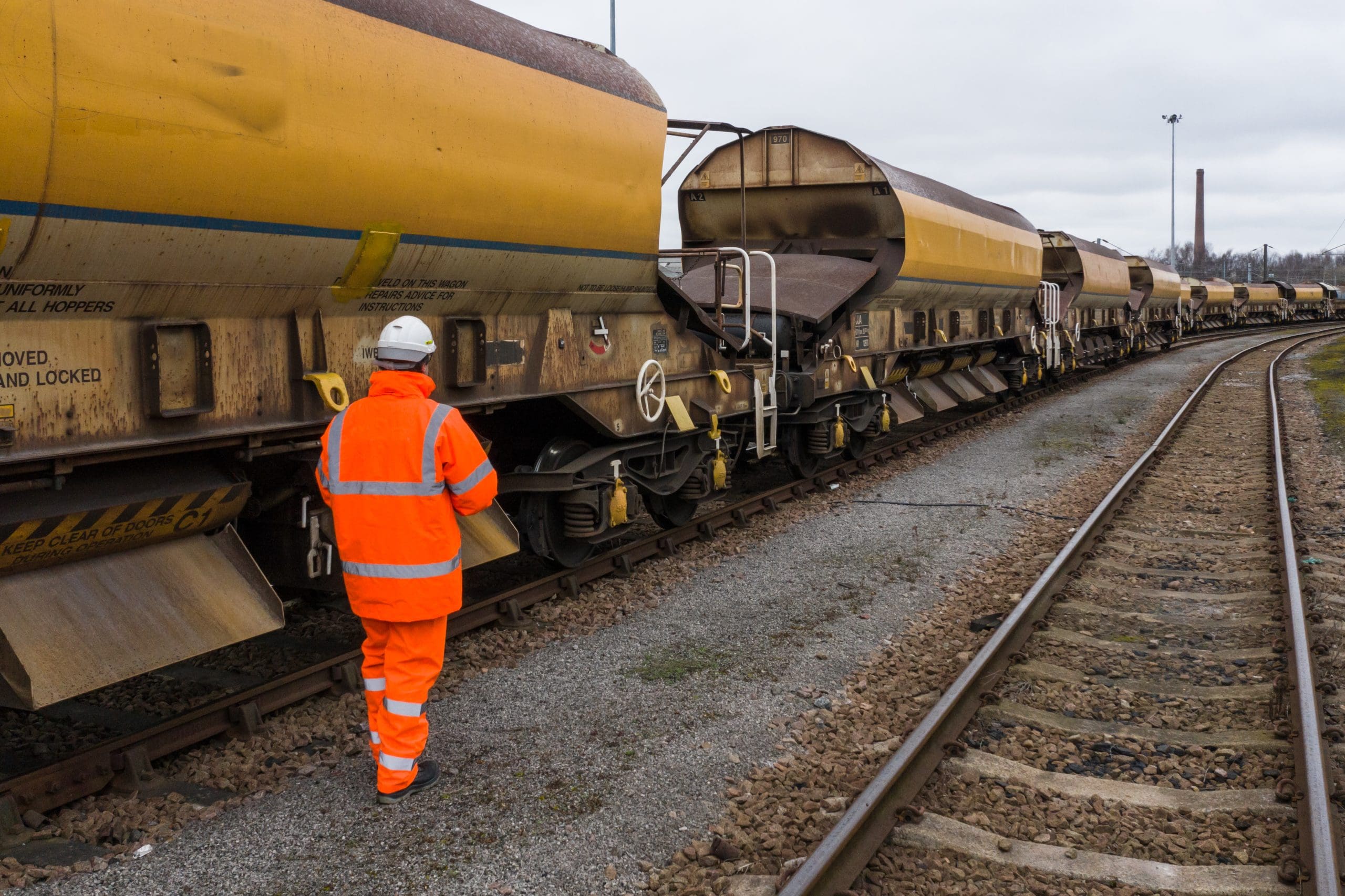 A Railway Or Railroad Worker Inspecting The Trucks 2025 01 09 08 21 44 Utc