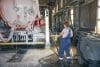 Concentrated Female Preparing For Washing Special Transport
