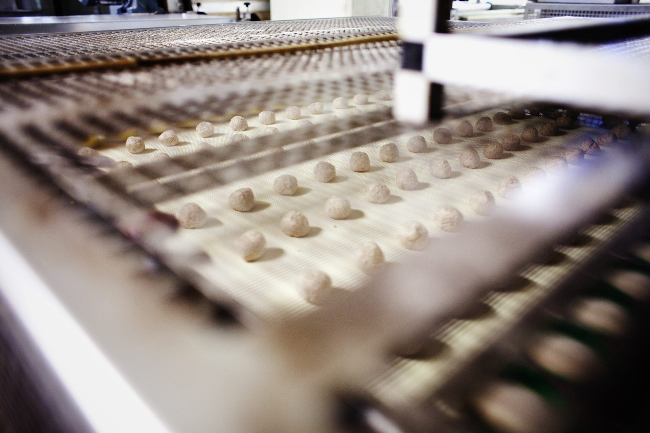 Food Being Processed In Factory