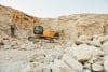 Loading Vehicle Is Outdoors On The Borrow Pit At Daytime