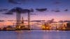 Oil Drilling Rig Construction Site