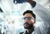 Scientist Inspection And Man With Beaker In Lab F 2025 04 06 09 32 18 Utc