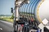 Tank Trailer Semi Truck On A Highway