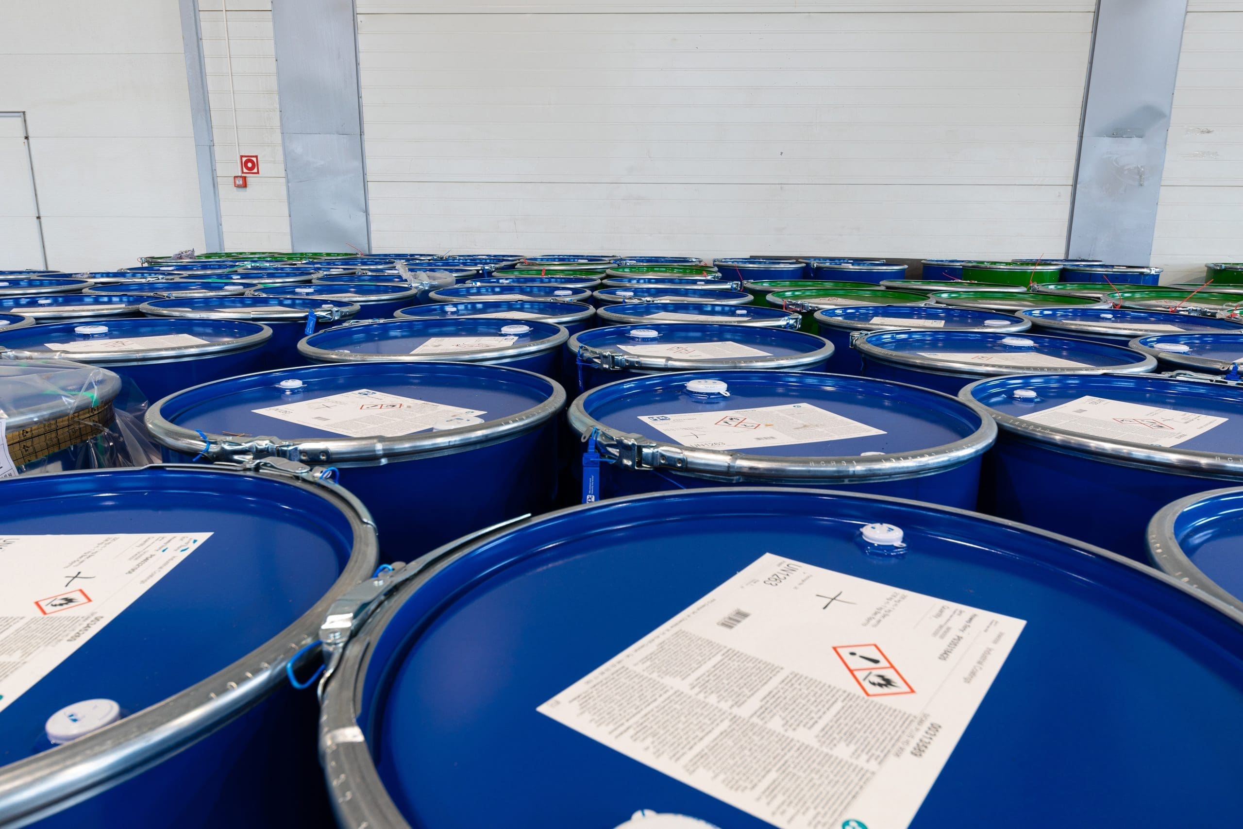 Warehousing, Engineering Concept, Barrels Of Toxic Substances